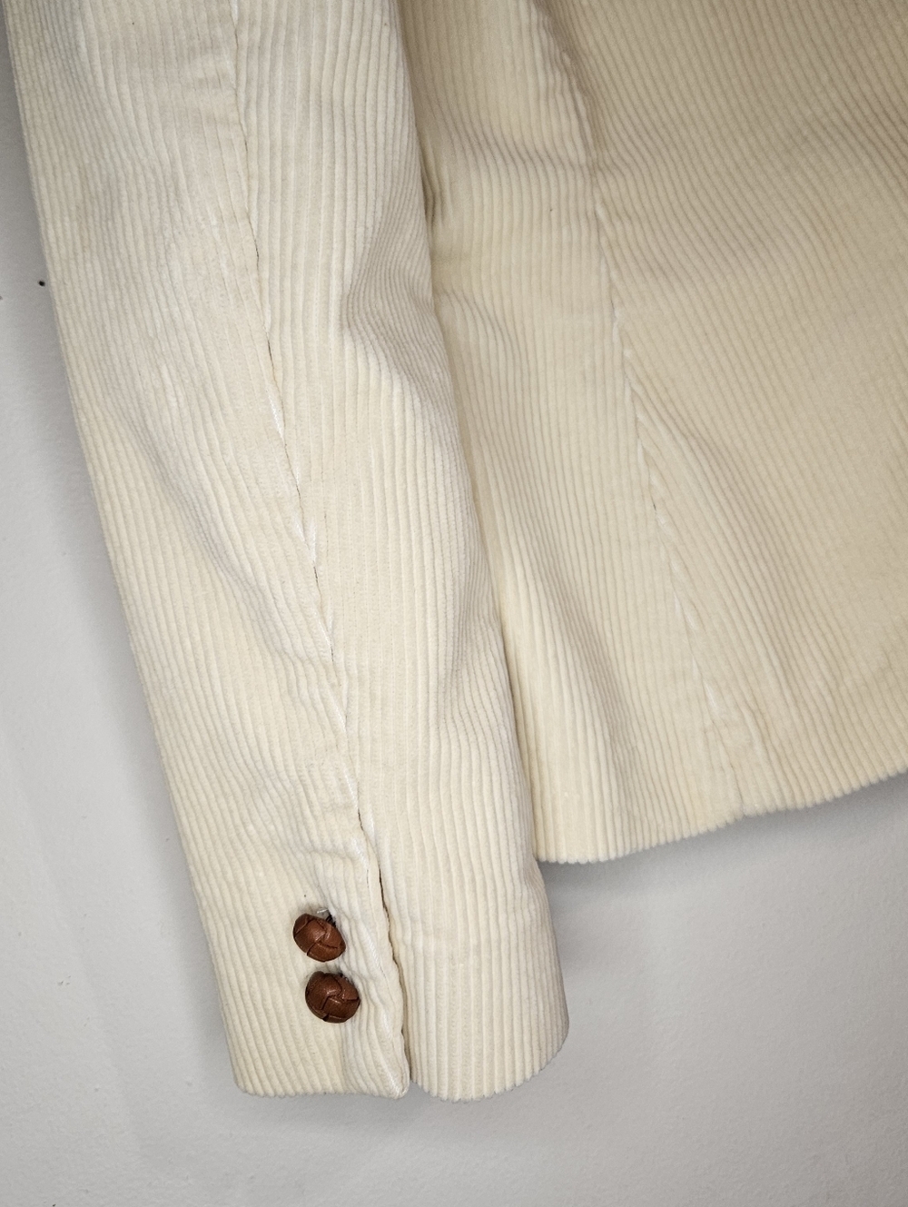 Ralph Lauren Corduroy Blazer – Size 12 – Crème / Beige – Blue Tags - Picture 7 of 14